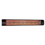 Eurofase 3000W 61-Inch Single Element Electric Heater with Mason Decor Plate in Black - angle view