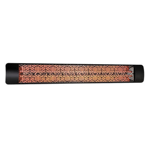 Eurofase 3000W 61-Inch Single Element Electric Heater with Mason Decor Plate in Black - angle view