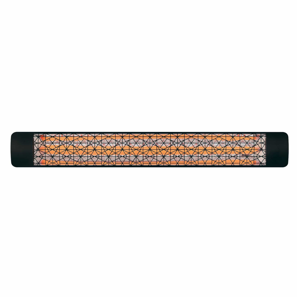 Eurofase 3000W 61-Inch Single Element Electric Heater with Astra Decor Plate in Black - angle view