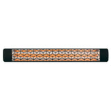 Eurofase 3000W 61-Inch Single Element Electric Heater with Stella Decor Plate in Black - angle view