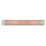 Eurofase 3000W 61-Inch Single Element Electric Heater with Mason Decor Plate in Stainless Steel - angle view