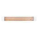 Eurofase 3000W 61-Inch Single Element Electric Heater with Chevron Decor Plate in White - angle view