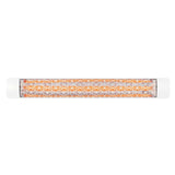 Eurofase 3000W 61-Inch Single Element Electric Heater with Astra Decor Plate in White - angle view