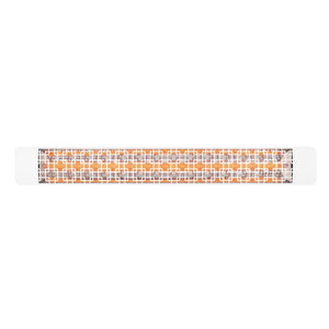 Eurofase 3000W 61-Inch Single Element Electric Heater with Brix Decor Plate in White - angle view