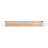 Eurofase 3000W 61-Inch Single Element Electric Heater with Stella Decor Plate in White - angle view