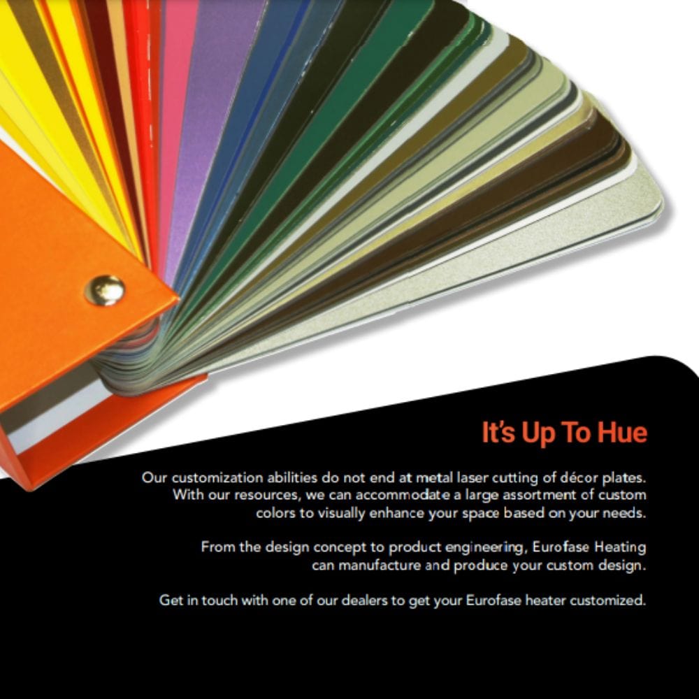 Eurofase 3000W 61-Inch Single Element Electric Heater in Black