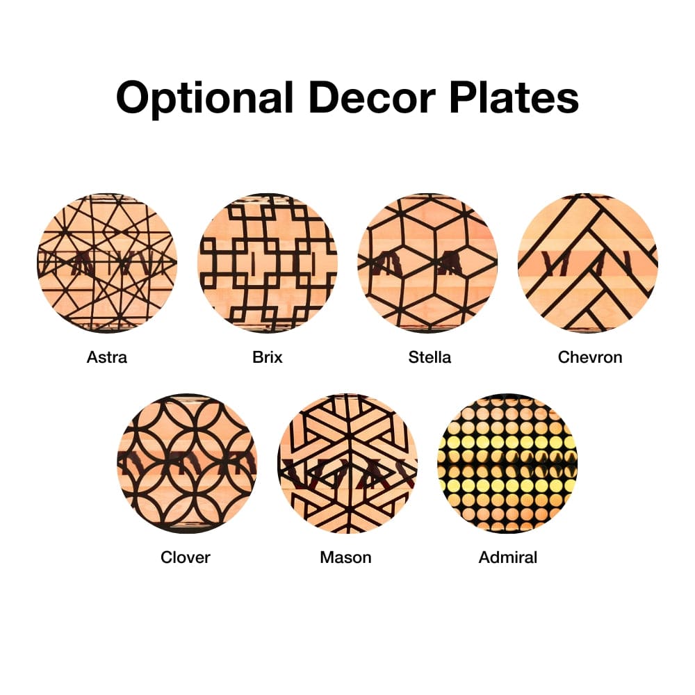 optional decor plates - room setting