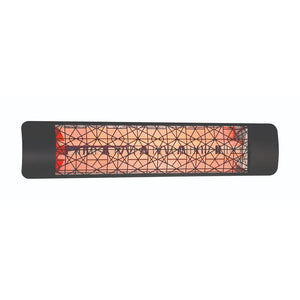 Eurofase 4000W Black Infrared Electric Heater with astra decor plate