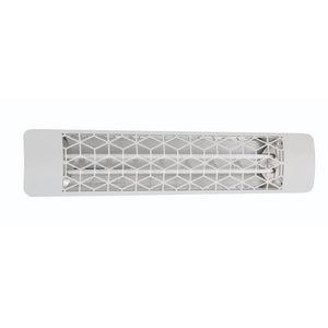 Eurofase 4000W 39-Inch Dual Element Electric Heater with Stella Plate in white