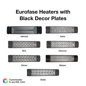 Black decor plates