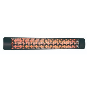 Eurofase 6000W Black Infrared Electric Heater with brix decor plate