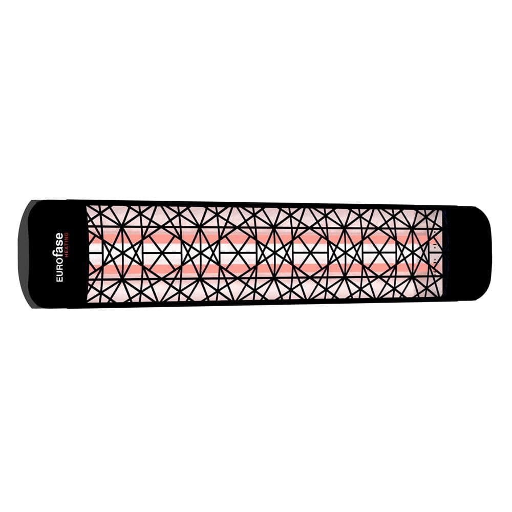 Innova astra decor plate in black for 39-inch electric heater