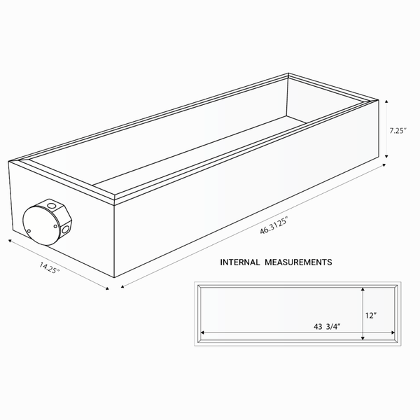 Eurofase Fire-Rated Box Kit for 39-Inch Electric Heater Specs