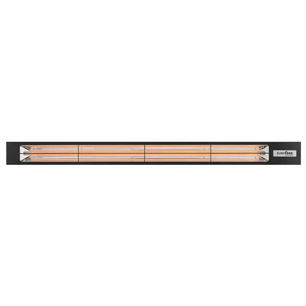 eurofase low profile 4000w 64-inch black electric patio heater