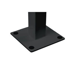 black pole mount base