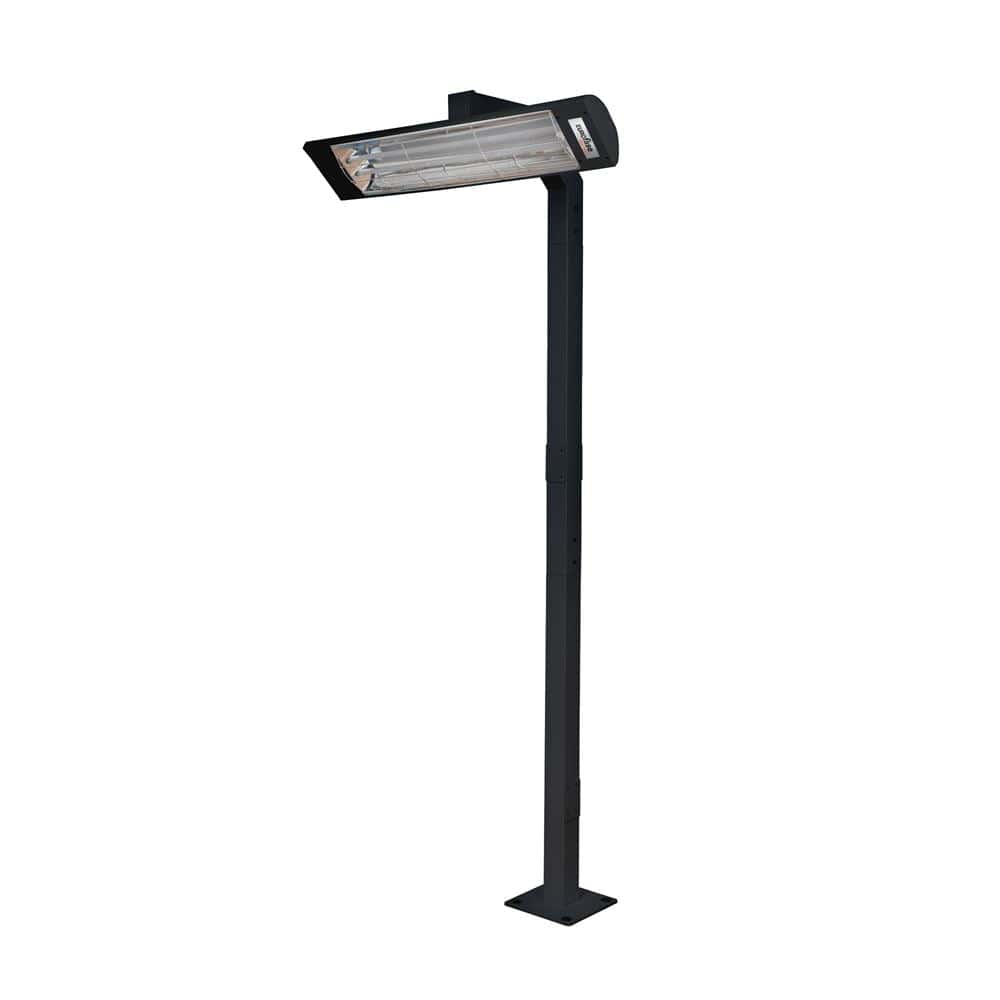 black single pole mount for innova electric heater