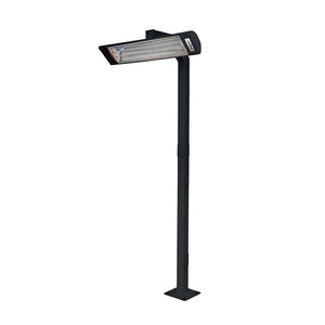 black single pole mount for innova electric heater