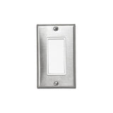 Innova Simple ON/OFF Switch in Stainless Steel - front view