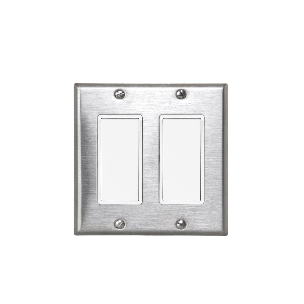 Innova 2 Simple ON/OFF Switch in Stainless Steel - side view
