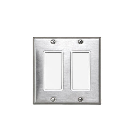 Innova 2 Simple ON/OFF Switch in Stainless Steel - side view