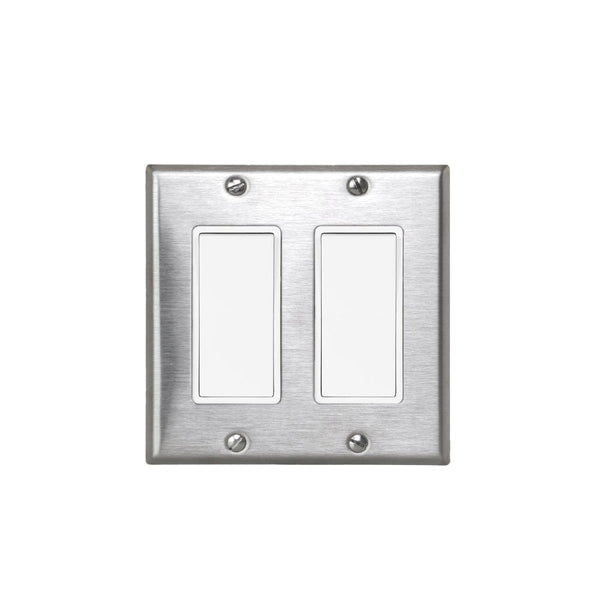 Innova 2 Simple ON/OFF Switch in Stainless Steel - side view
