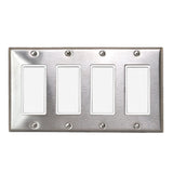 Innova 4 Simple ON/OFF Switch in Stainless Steel - lifestyle view