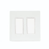 Innova 2 Simple ON/OFF Switch in White - close-up view