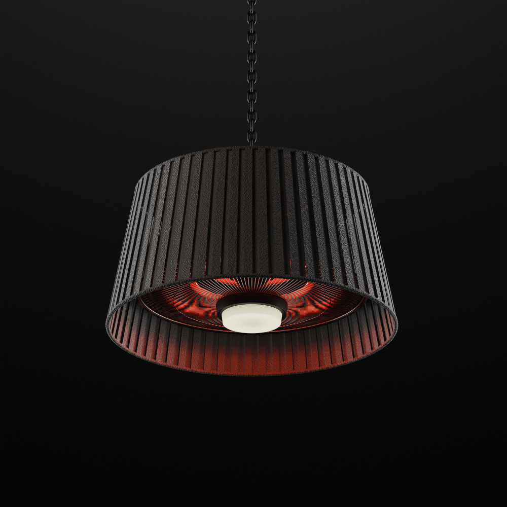 Eurofase Vellura 1500W Ceiling Pendant Electric Patio Heater When Turned On
