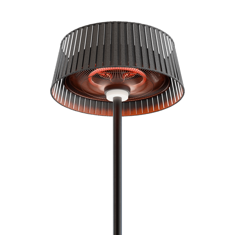 Eurofase Vellura 1500W Freestanding Lamp Electric Patio Heater When Turned On