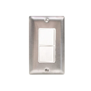 Innova Wall Plate Single Duplex Switch in Stainless Steel