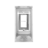 Innova Weatherproof Recessed Single Switch in Stainless Steel - installation view