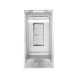 Innova Weatherproof Recessed Single Switch in White - lifestyle view