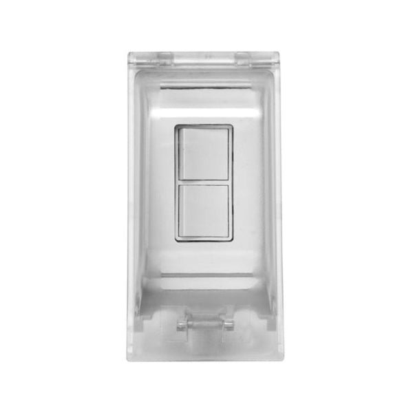 Innova Weatherproof Recessed Single Switch in White - lifestyle view