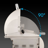 fire magic easy to open grill hood - installation view