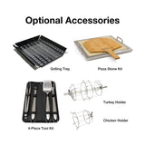 Fire Magic Aurora A660i 33-Inch Built-In Gas Grill optional accessories - angle view