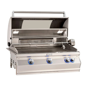 Fire Magic Aurora A790i 38-Inch Built-In Gas Grill With Window - hood open