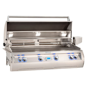Fire Magic Echelon E1060i Built-In Gas Grill with Digital Thermometer with hood open