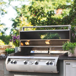 Fire Magic Echelon E1060i Built-In Gas Grill installed in an outdoor kitchen