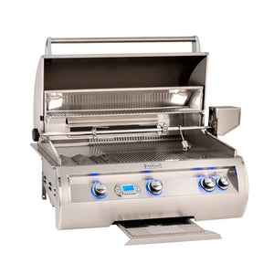 Fire Magic Echelon E790i 40-Inch Built-In Gas Grill with Digital Thermometer - hood open
