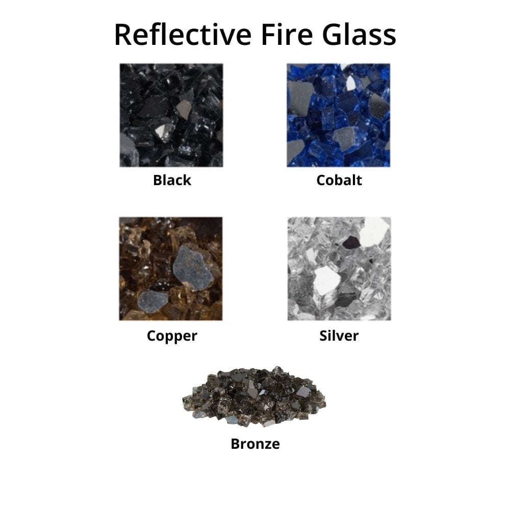 Firegear 1/2"- 3/4" Black Reflective Fire Glass
