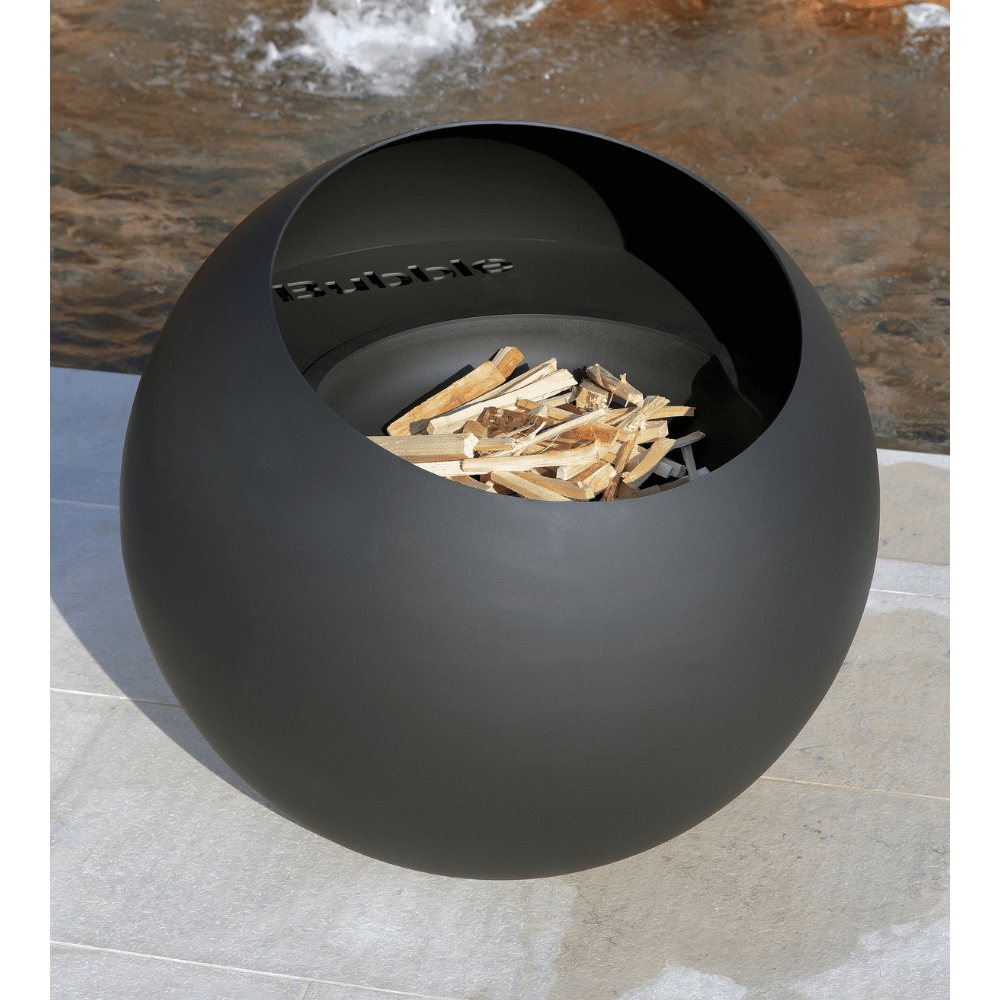 focus bubble wood burning fire pit