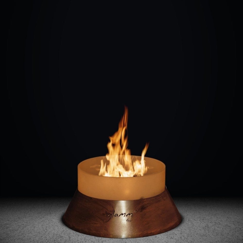 GlammFire Alba Free Standing Gas Fire Pit Small at Studio