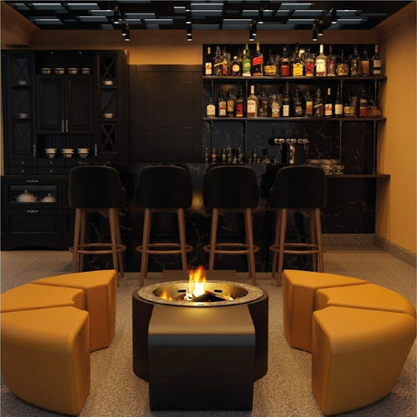 GlammFire Circus Wood Burning Fire Pit Set at Outdoor Bar