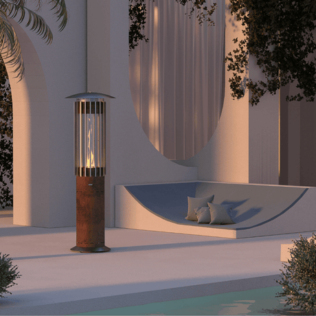 GlammFire Hedges Hyperion Free Standing Gas Patio Heater at Outdoor Space