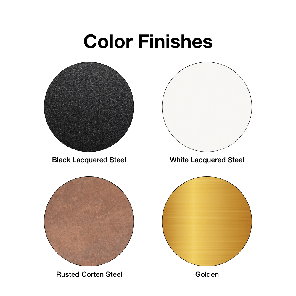 GlammFire Tuli Free Standing Gas Patio Heater Finishes