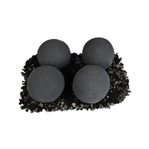 Grand Canyon 6-Inch Cannon Balls for Gas Inserts and Burners in Black
