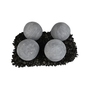 Grand Canyon 6-Inch Cannon Balls for Gas Inserts and Burners in Gray