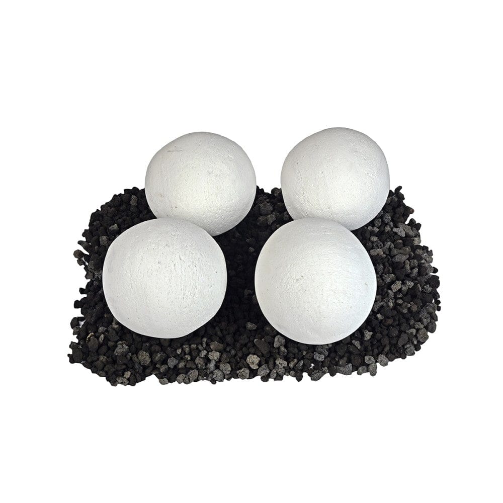 Grand Canyon 6-Inch Cannon Balls for Gas Inserts and Burners in White