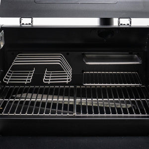 Green Mountain Grills Rackt Rib Rack full view inside grill