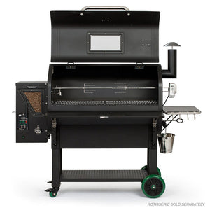 GMG Rotisserie Kit installed on Peak Pellet Grill